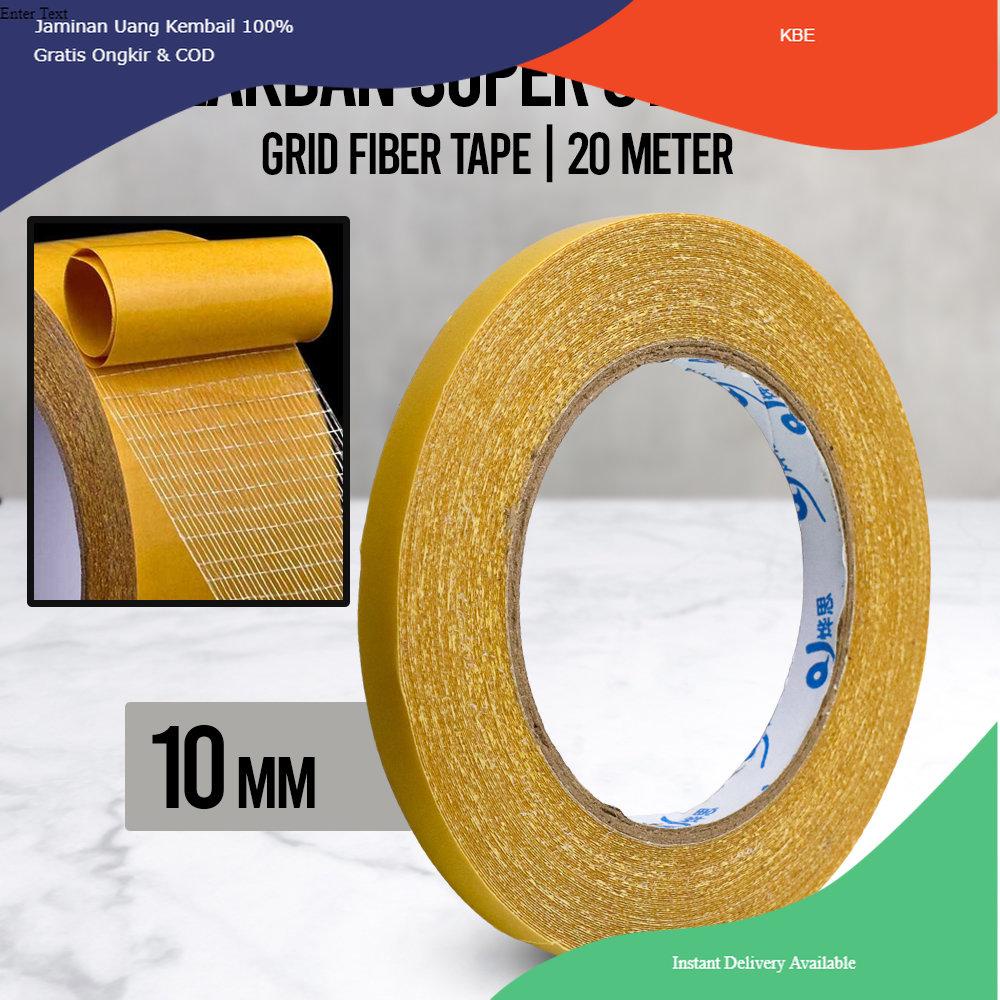 

Alat Perekat YX Lakban Super Strong Grid Fiber Tape 20 Meter 10 mm - SQ20M - Transparent Viral