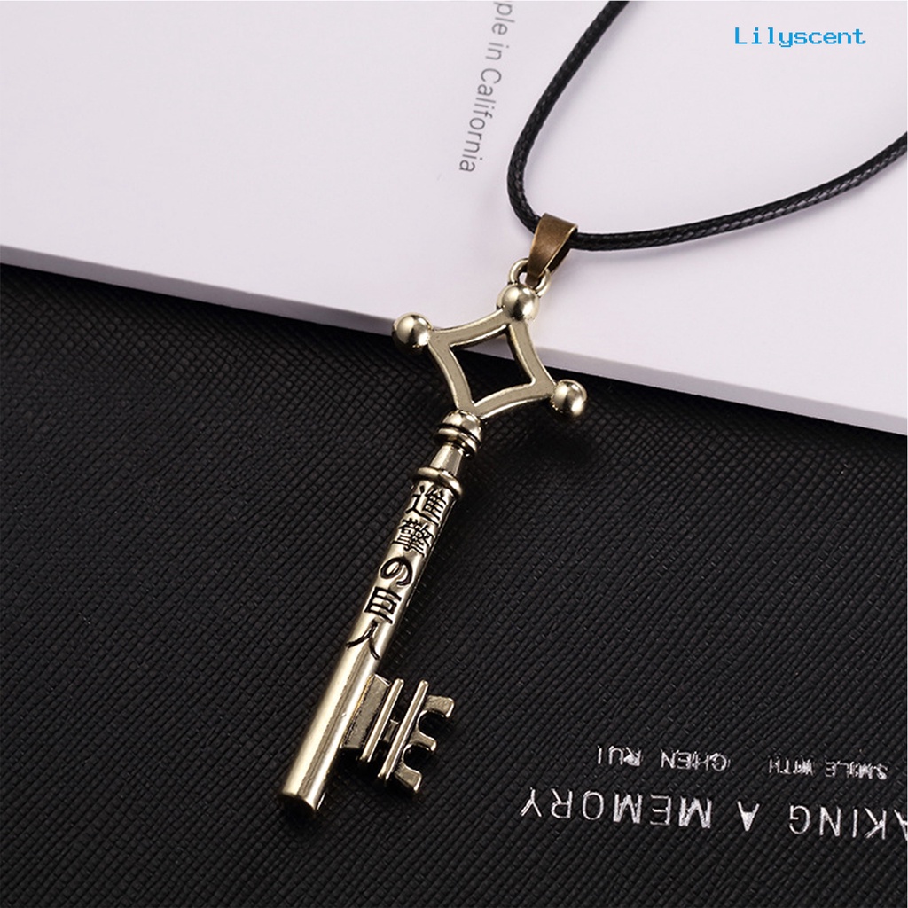 [LS]Kalung Anime Attack on Titan Eren Desain Aksesoris Menarik Fashion Unisex Rantai Klavikula Untuk Kehidupan Sehari-Hari