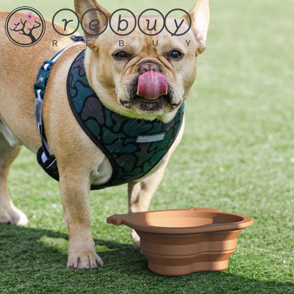 REBUY Rebuy Pet Bowl Large 600ml Feeder Dish Puppy Anjing Mudium Kecil Untuk Peralatan Makan Anjing Perlengkapan Hewan