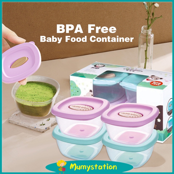 Mumystation 4pcs Penyimpanan Mpasi Bayi / Wadah Mpasi Bayi / Baby Food Container