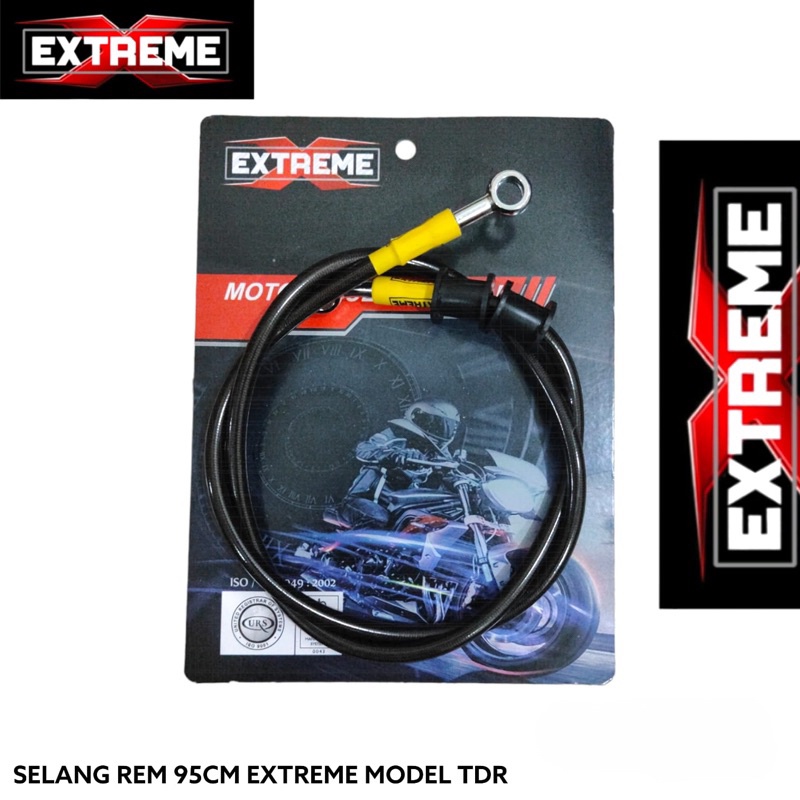 selang rem extreme selang rem variasi black carbon selang rem cakram depan belakang extreme original