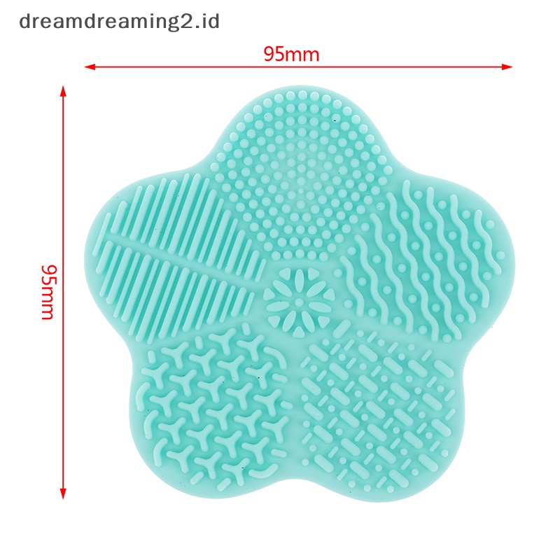 (drea) Sikat Makeup Silikon Bintang Laut Cleaner Pad Cleaning Mat Scrubber Board Alat //