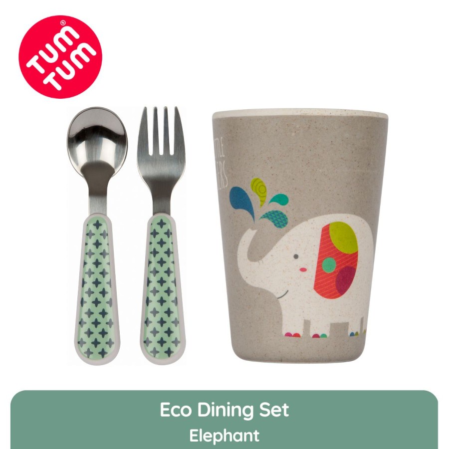 Tum Tum Eco Dining Set Elephant | Peralatan Makan