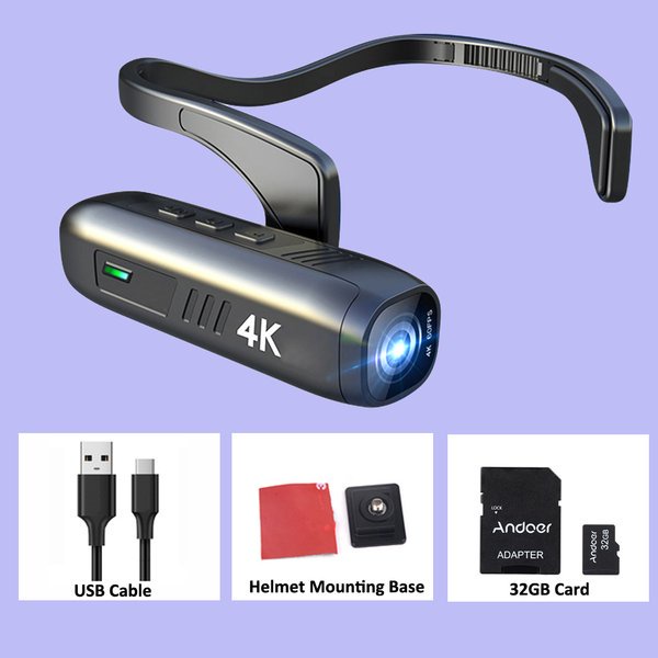 PNK23 QS Head Mounted Mini WIFI Sport Camcorder 4K 30FPS Anti Shake