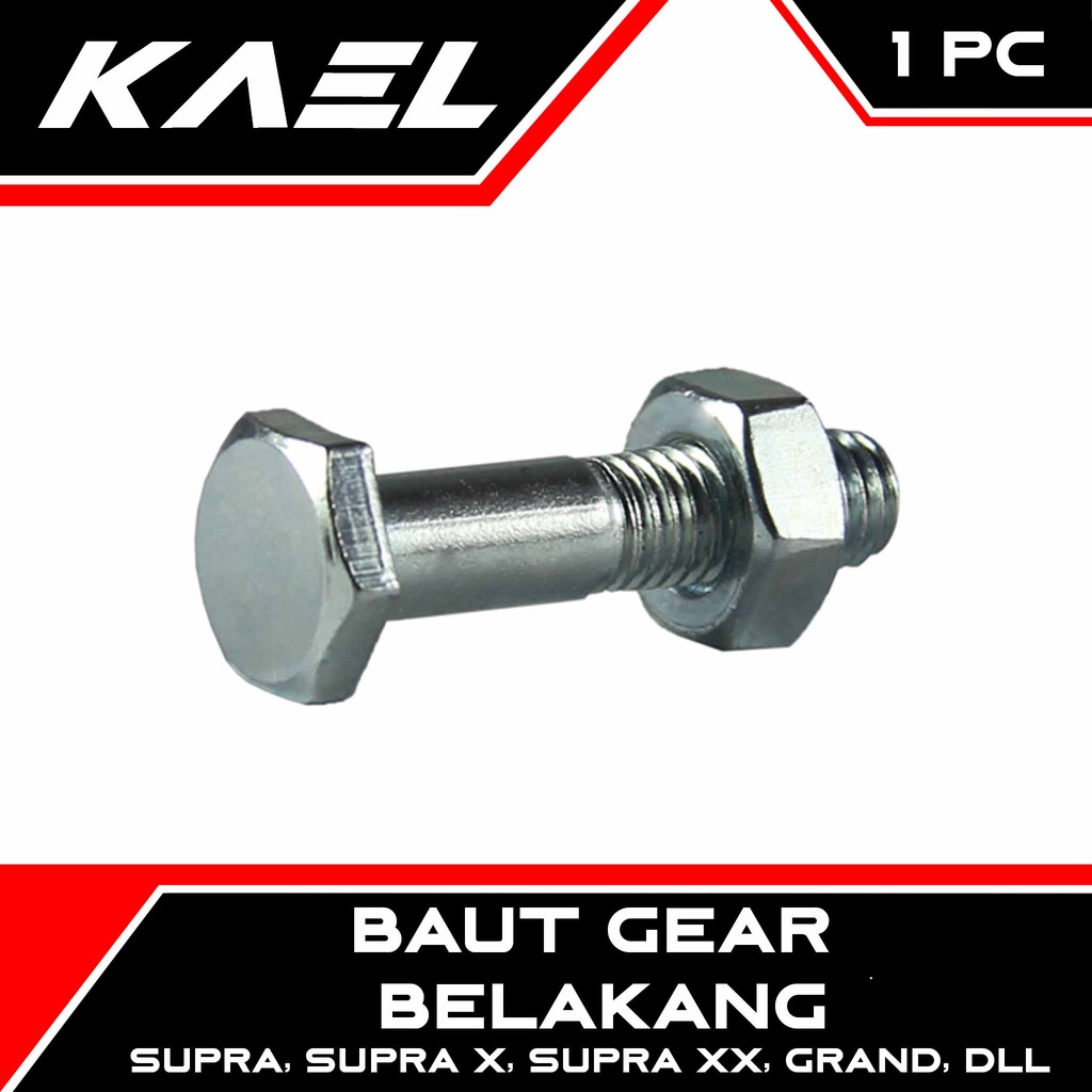 Baut Gear Belakang Grand &amp; Prima &amp; Legenda &amp; Supra &amp; Supra X &amp; Supra XX &amp; C700 &amp; C70 Baud Gir Gigi