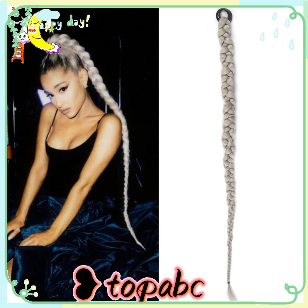 TOP Cincin Rambut Kepang Tinju Panjang Dengan Karet Gelang Crochet Kepang Kuncir Rambut