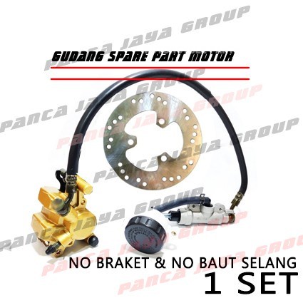CAKRAM KALIPER PIRINGAN BELAKANG SET SHOGUN 125 NEW SP FL NR RR ROBOT