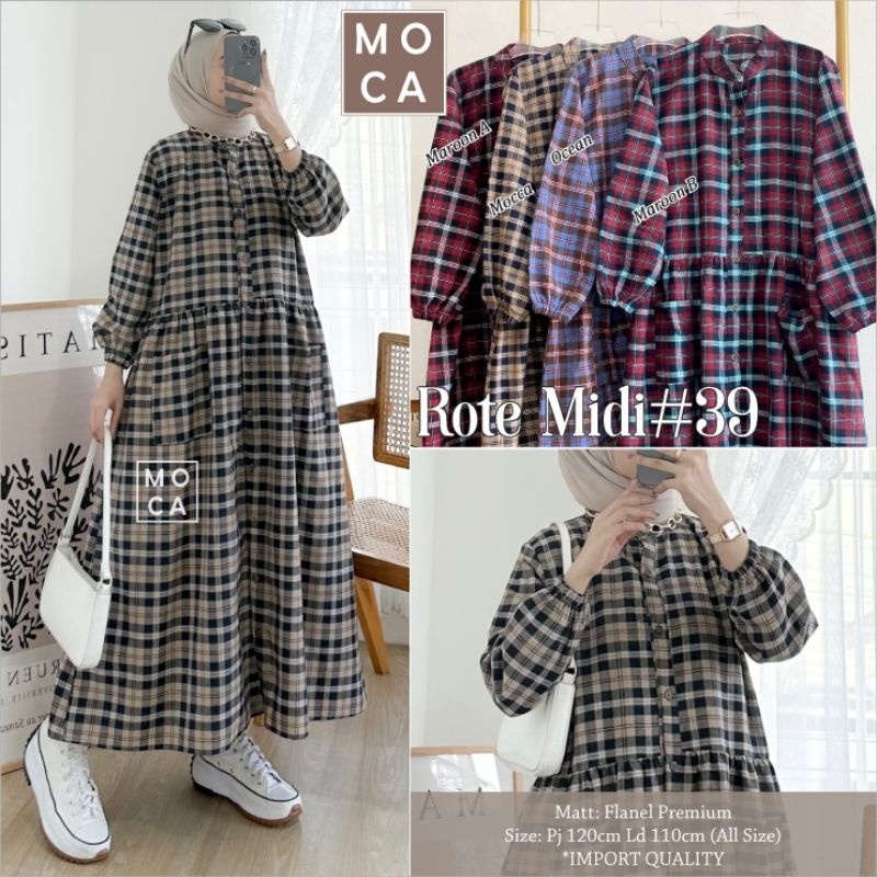 ROTE MIDI #39 ORI MOCA | Ld120 Flanel Premium