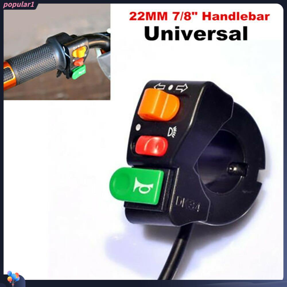 POPULAR Saklar Stang Motor Klakson Praktis Universal Stang Refit Saklar Indikator Lampu