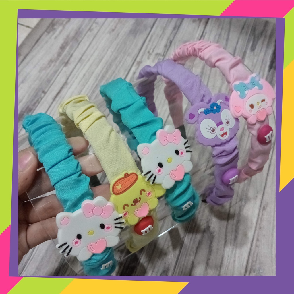 5085 / Bando serut karakter sandrio / Dandana fancy rambut anak