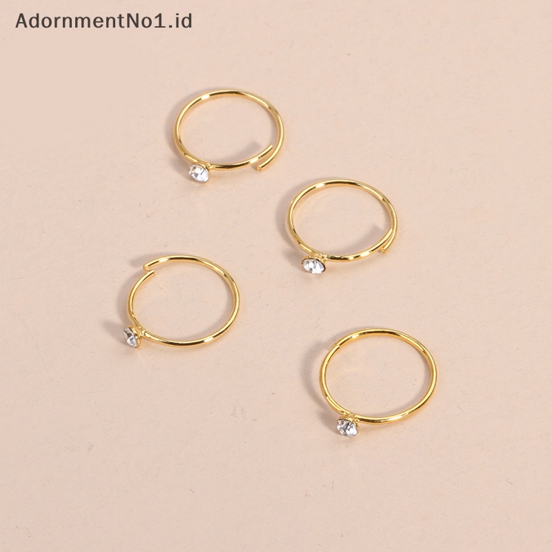 [AdornmentNo1] 20pcs Fashion Plag bulat berbentuk hidung cincin Hoops untuk wanita pria gadis tubuh perhiasan aksesori sederhana kreatif cincin hidung