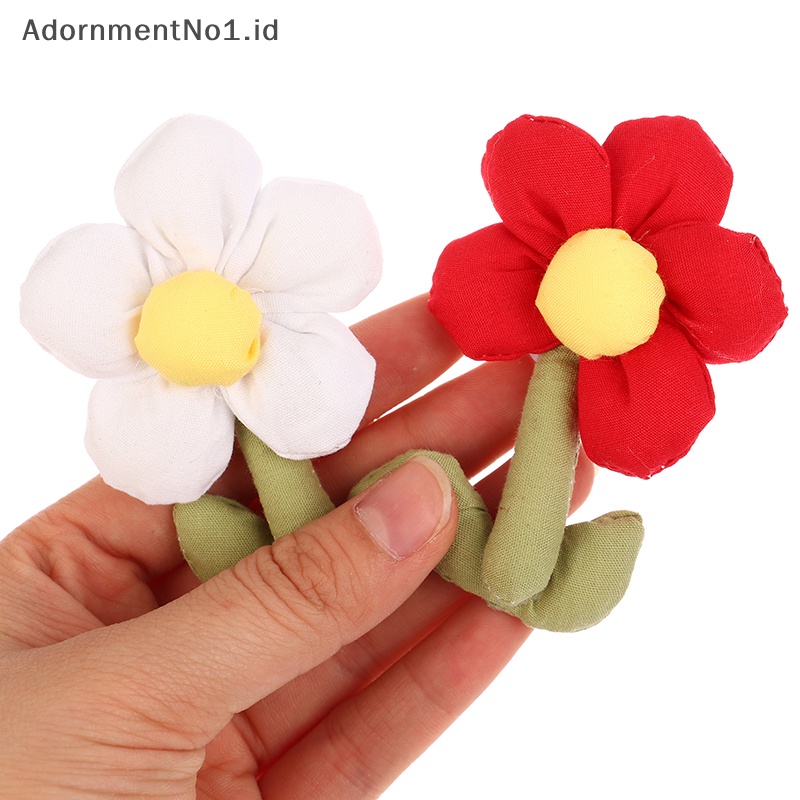 [AdornmentNo1] Kain katun-isi lima-petal bunga lucu mewah bunga kecil buatan tangan Diy jepit rambut aksesoris pakaian