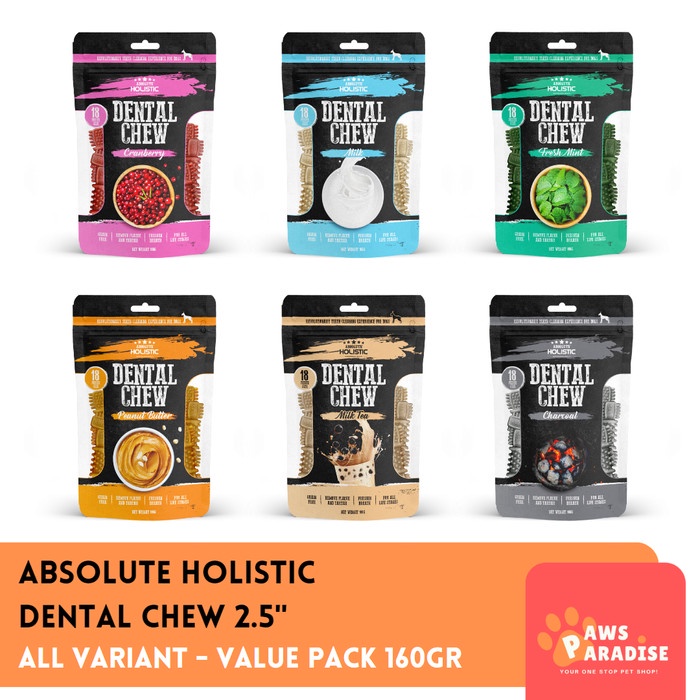 ABSOLUTE HOLISTIC - Dental Chew 160GR / Snack Anjing Dental