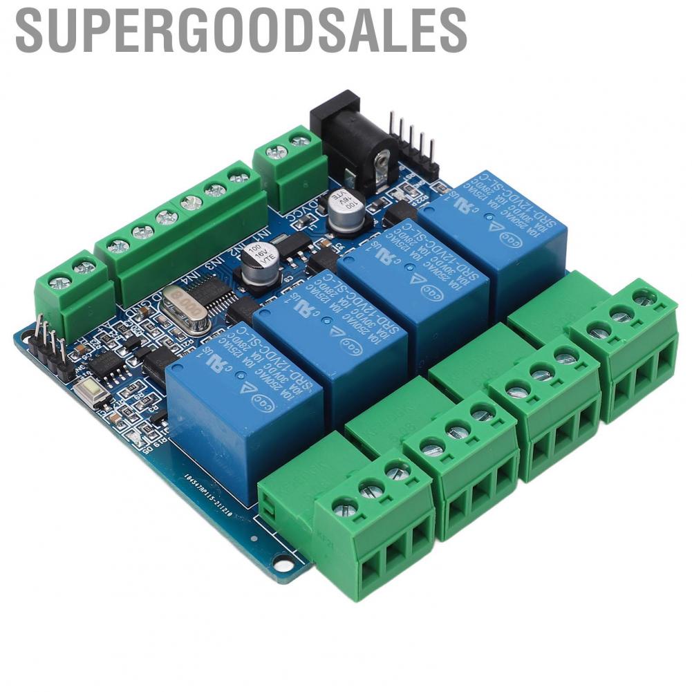 Supergoodsales 4 Channel Relay Module  Opto Isolation Board Less Interference Easy Connection Fault Tolerant for PLC Controller