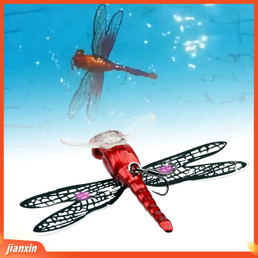 (In Stock) 7.5cm /6.2g Dragonfly Umpan Pancing Buatan Permukaan Air Lalat Merangkak Umpan Bionic Untuk Angling