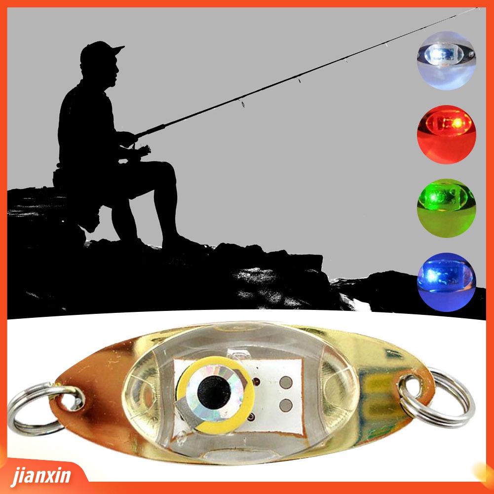 (In Stock) Bentuk Mata Malam Memancing Umpan Ikan Bawah Air LED Kedip Lampu Tackle Tool