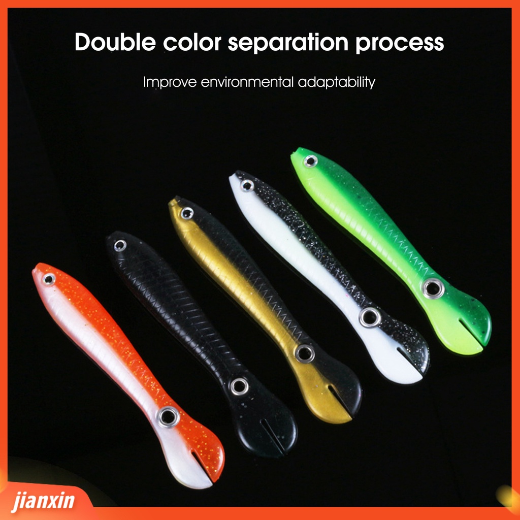 (In Stock) 5Pcs 10cm 6g Realistis Umpan Palsu Loach Bentuk Gigitan Aksesoris Praktis Buatan Umpan Perlengkapan Memancing