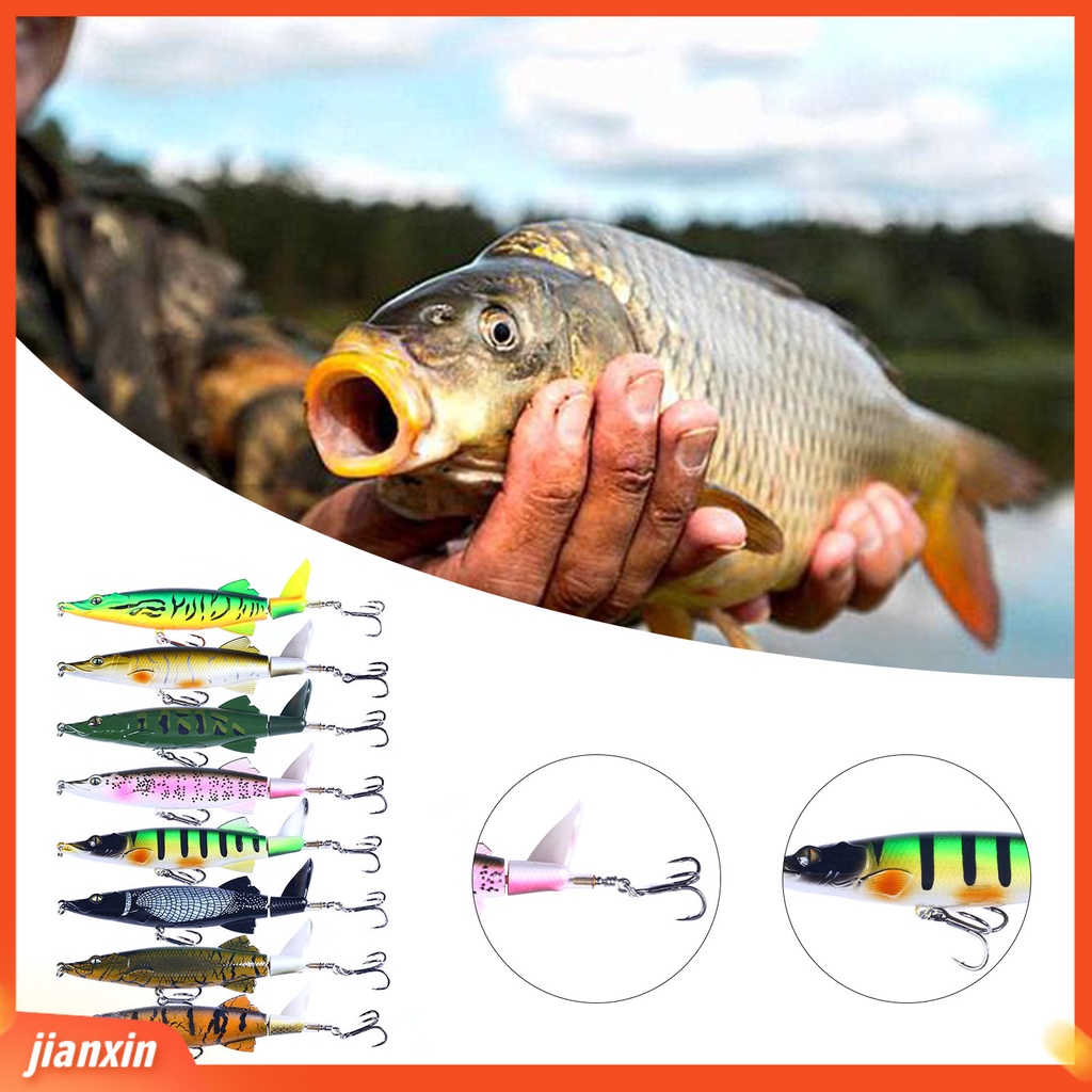 (In Stock) 13cm /16g Umpan Pancing Plastik Umpan Buaya Buatan Dengan Kait Treble Tajam Untuk Memancing