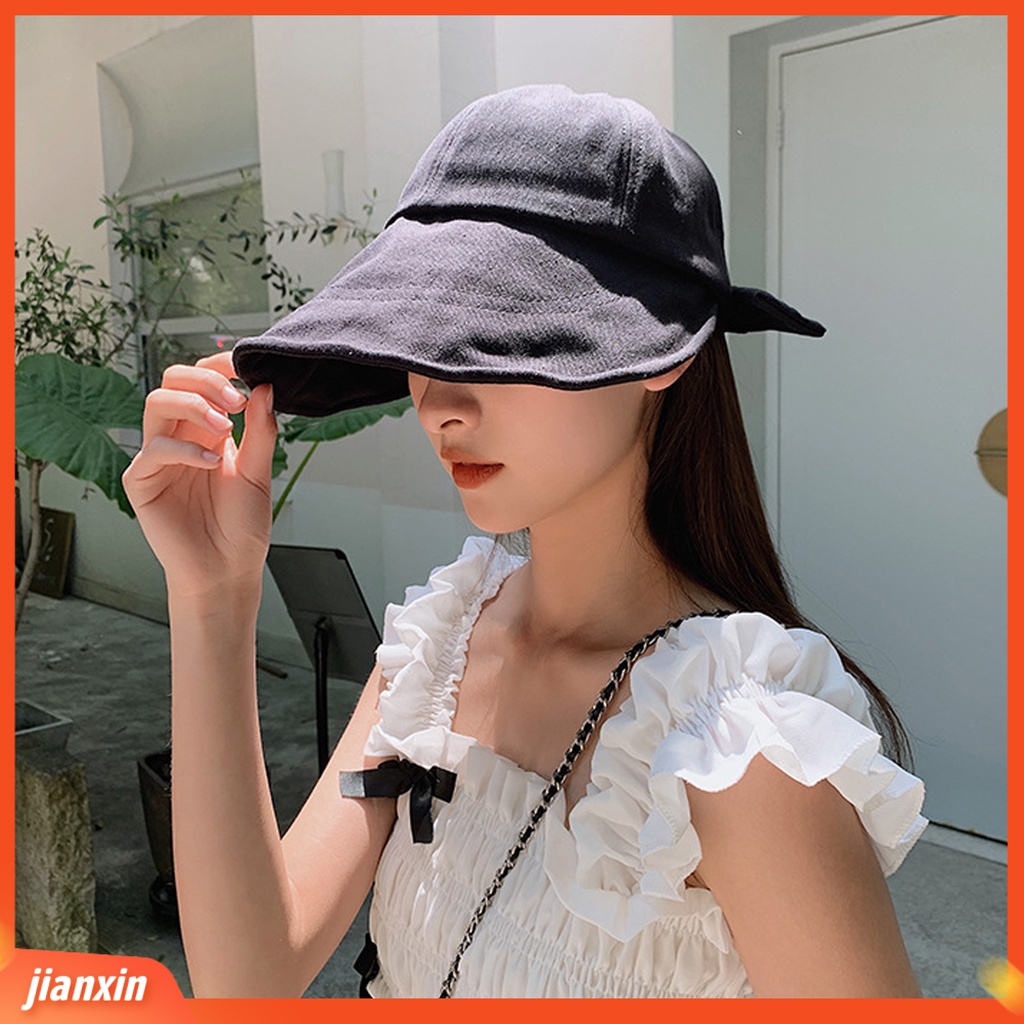 (In Stock) Topi Matahari Pinggiran Lebar Sabuk Belakang Bernapas Musim Panas Matahari Pria Wanita Boonie Neck Flap Hat Untuk Outdoor