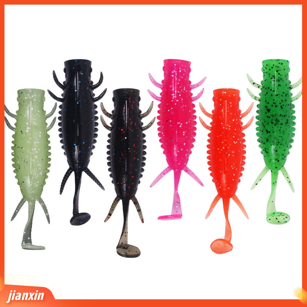 (In Stock) 5Pcs 8g Pemikat Lembut Memancing Mirip Hidup Menggoda Bentuk Larva Cahaya Bercahaya Hidup Umpan Lembut Untuk Angling