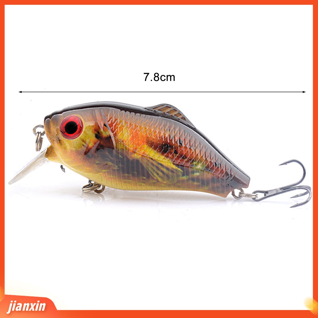 (In Stock) 7.8cm /15.5g Umpan Pancing 3D Simulasi Fisheye Tajam Kait Realistis Angling Plastik Bola Baja Besar Umpan Buatan Memancing Luar Ruangan