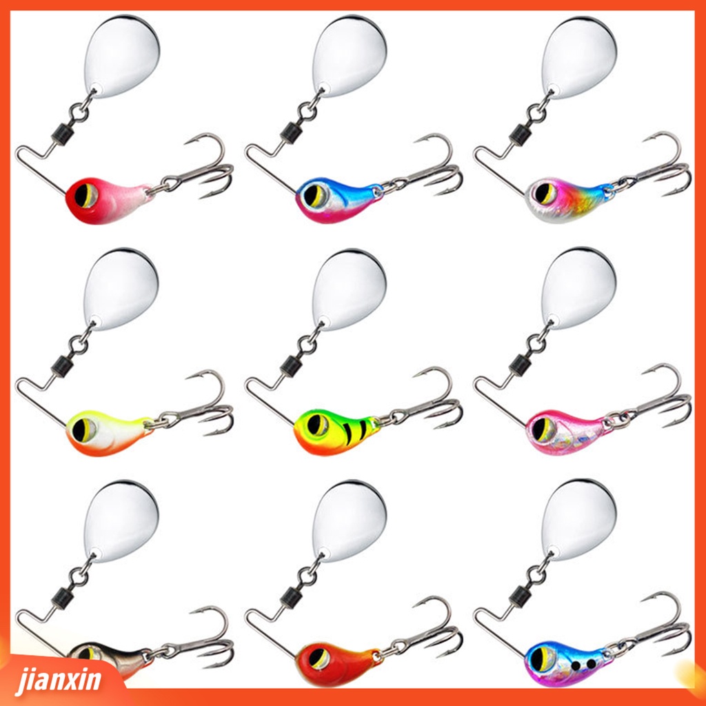 (In Stock) 14g Umpan Umpan Treble Hook Simulasi Mencegah Lolos Menggoda Angling Senyawa Logam Payet Umpan Keras Memancing Luar Ruangan