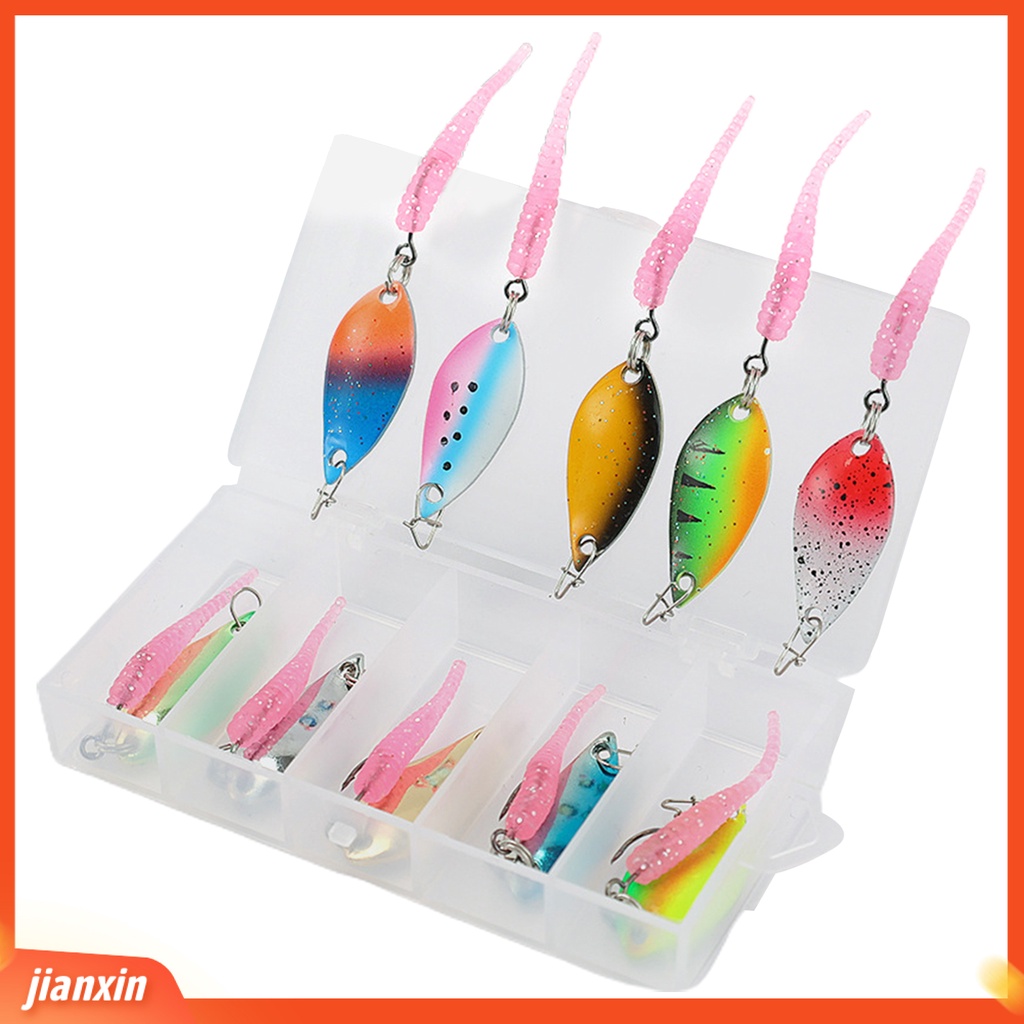 (In Stock) 1set Umpan Pancing Payet Fokus Belakang Gravity Center Berenang Terus Jarum Ekor Akurat Lempar Angling Tajam Warna-Warni Cat Memancing Umpan Aksesoris Memancing