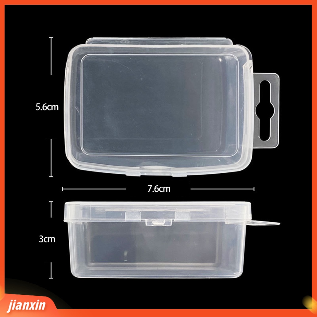 (In Stock) 4Pcs Lure Box Kokoh Reusable Transparan Tahan Jatuh ABS Fishing Tackle Storage Box Memancing Luar Ruangan