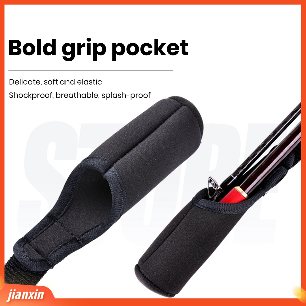 (In Stock) Tali Pancing Panjang Dapat Disesuaikan Elastisitas Tinggi Ekstra Lembut Tahan Aus Desain Pita Pengikat Shockproof Pancing Strapping Bungkus Pelindung Perlengkapan Memancing