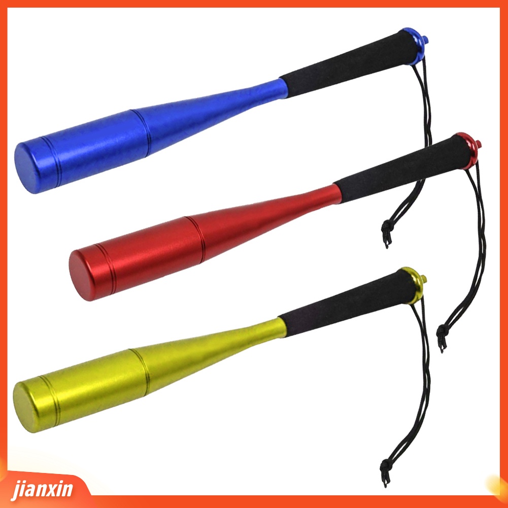 (In Stock) 25mm Metal Fly Fishing Priest Foam Handle Fish Whacker Bat Tool Dengan Lanyard