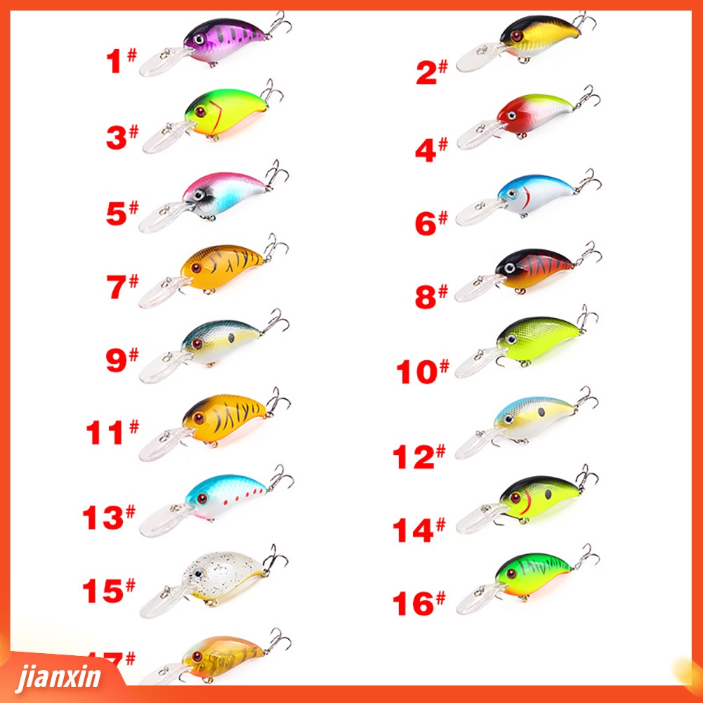 (In Stock) 1Pc Engkol 3D Mata Umpan Pancing Umpan Keras Bass Crankbait Tajam Fish Hook Tackle