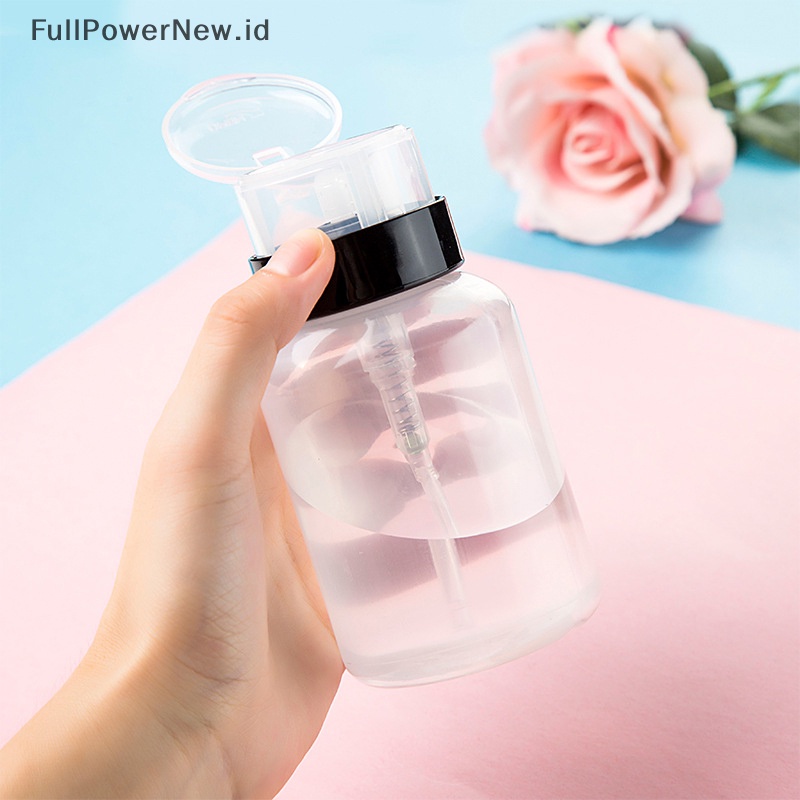 Power Botol Penghilang Kutek UV Gel Press Bottle Nail Art Clean Empty Pump Liquid ID