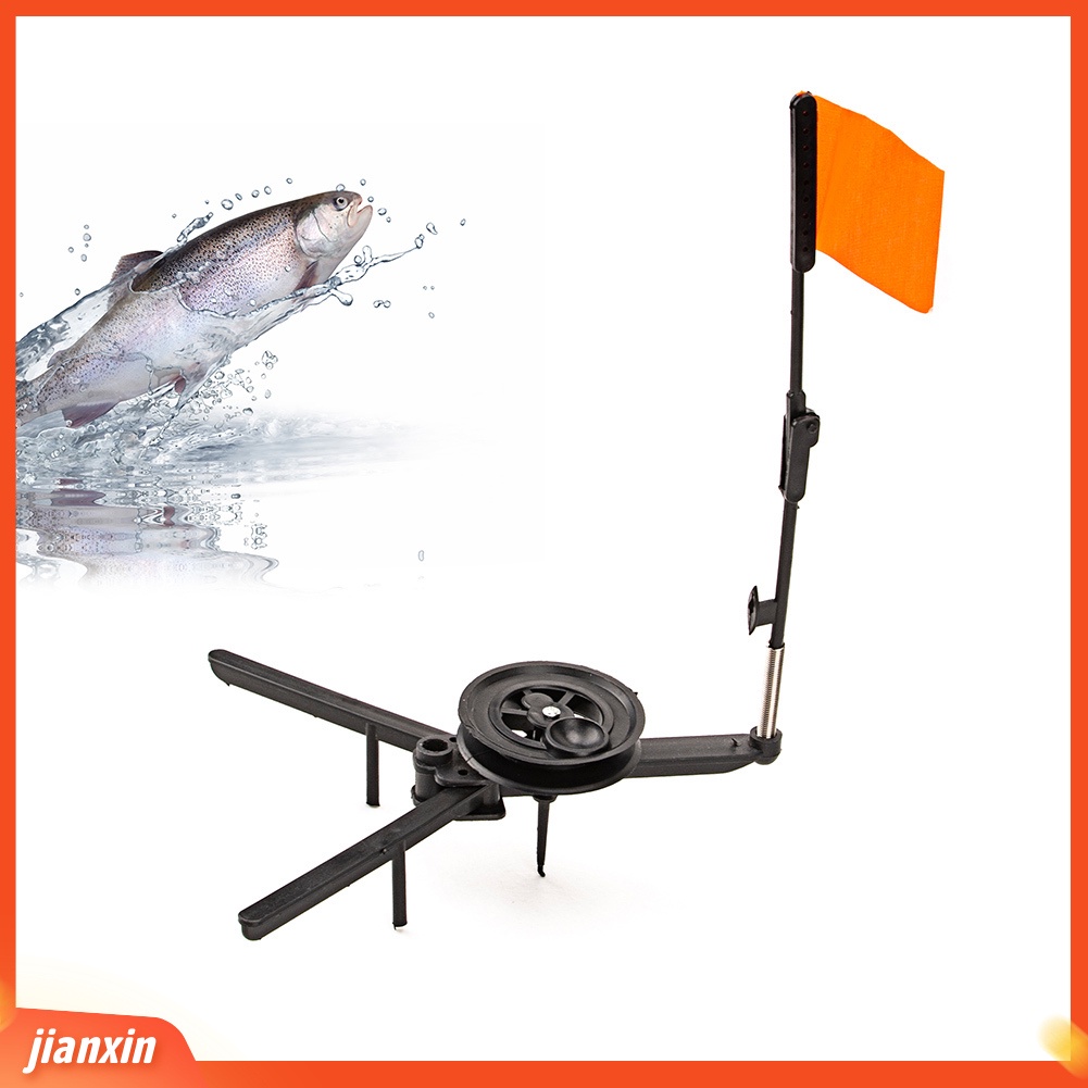 (In Stock) Pancing Es Tahan Lama Portabel Tip-up Compact Orange Flag Tackle Aksesori