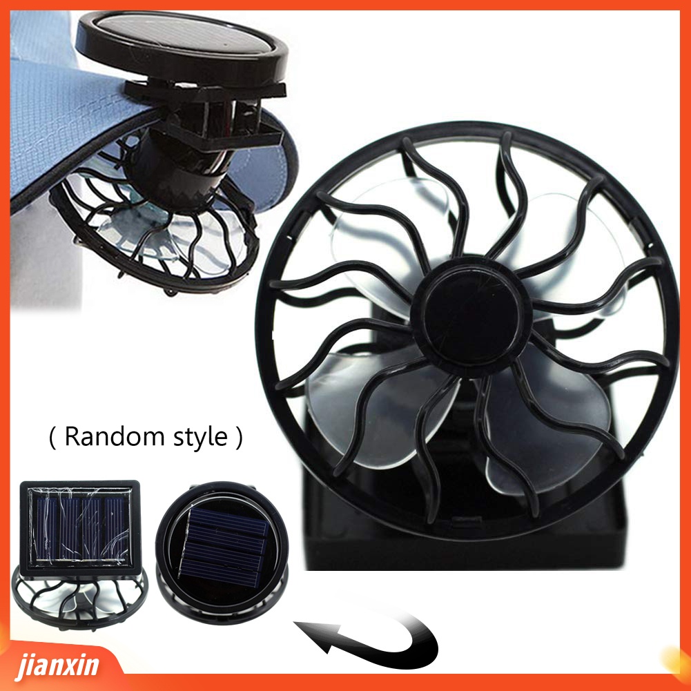 (In Stock) Musim Panas Portable Mini Solar Power Cooling Fan Air Cooler Untuk Traveling Memancing