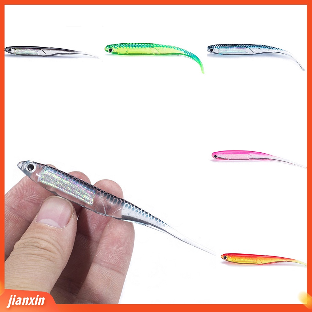 (In Stock) 6Pcs /Set Multicolor 10cm Soft Lure Fish Jig Kepala Umpan Pancing Tackle Tools