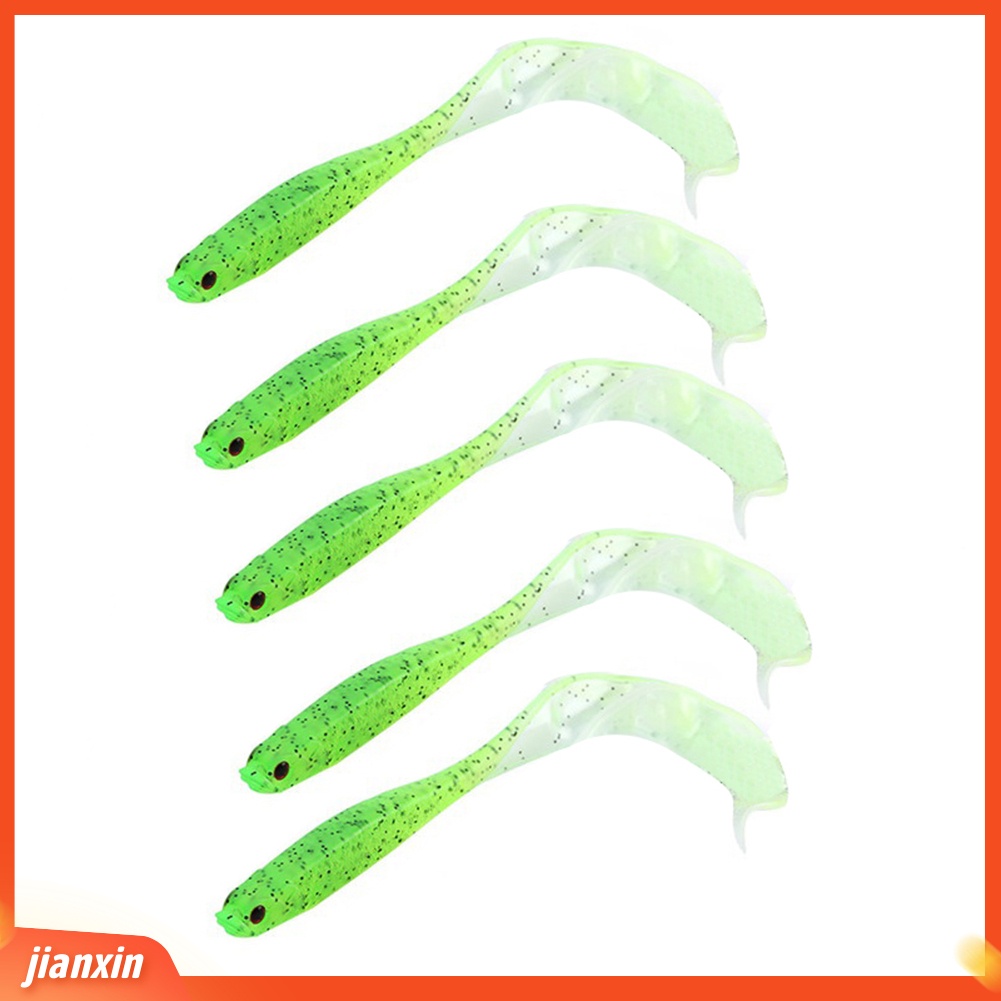 (In Stock) 5Pcs /Set 13cm Buatan Lembut PVC Lure Ikan Umpan Pancing Tackle Alat Aksesoris
