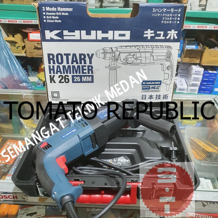 Murah K26 MESIN BOR BETON SDS ROTARY DEMOLITION HAMMER 26mm 3MODE KYUHO K 26 YGC589