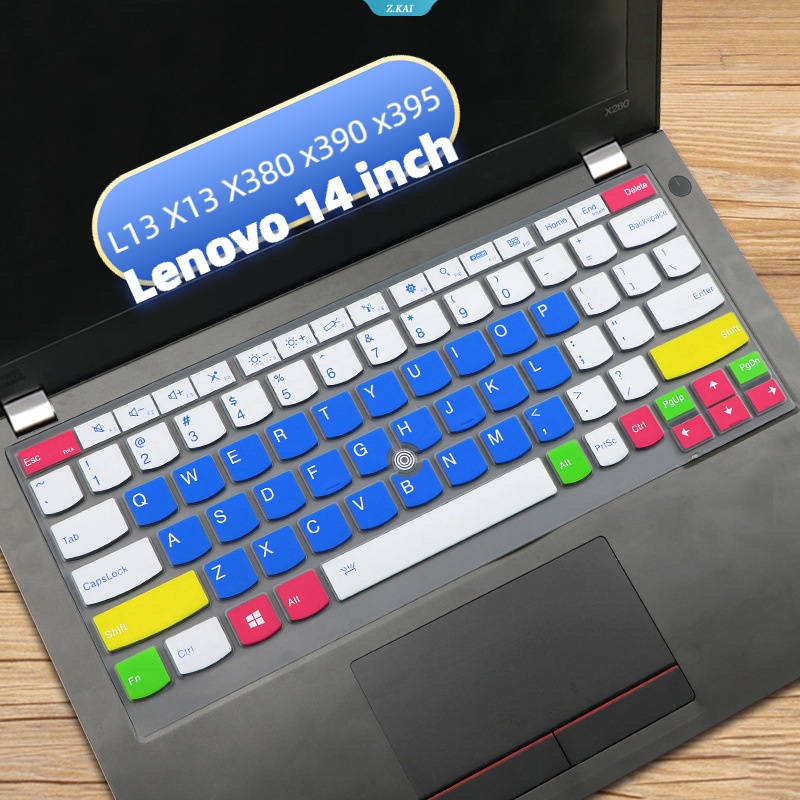 Lenovo 14inch Ultra Slim Pelindung Keyboard Komputer Tahan Air Untuk Lenovo L13 X13 Yoga X380 X390 X395 Cakupan Penuh Keyboard Silicone Cover Film Tahan Debu [ZK]