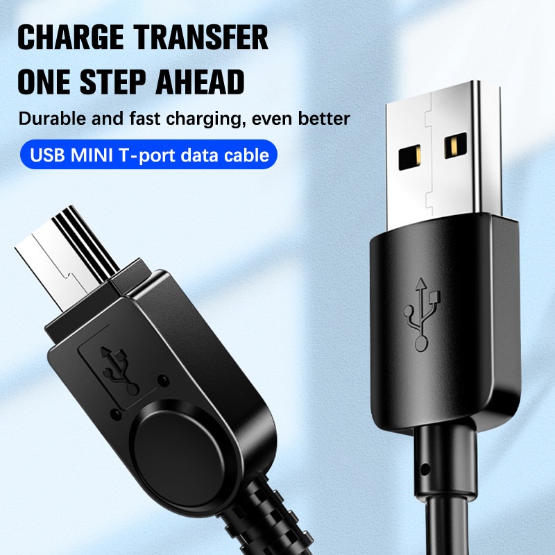 Kabel USB Mini USB Ke USB Kabel Charger Data Cepat Untuk MP3 MP4 Player Mobil DVR GPS Kamera Digital HDD