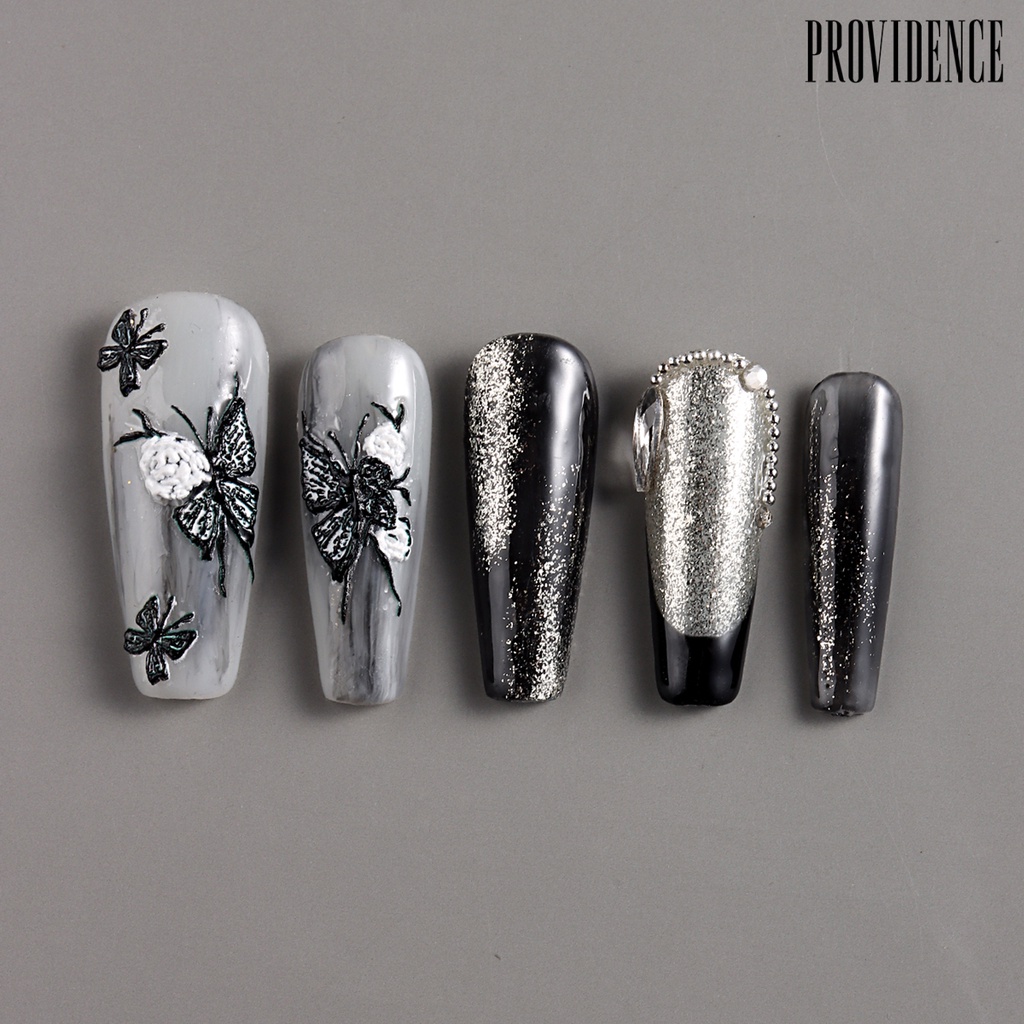 Providence Ins Style 5D Nail Stickers Tahan Lama Finishing Glossy Cocok Untuk Dekorasi Kuku Nail Art Sticker Supply