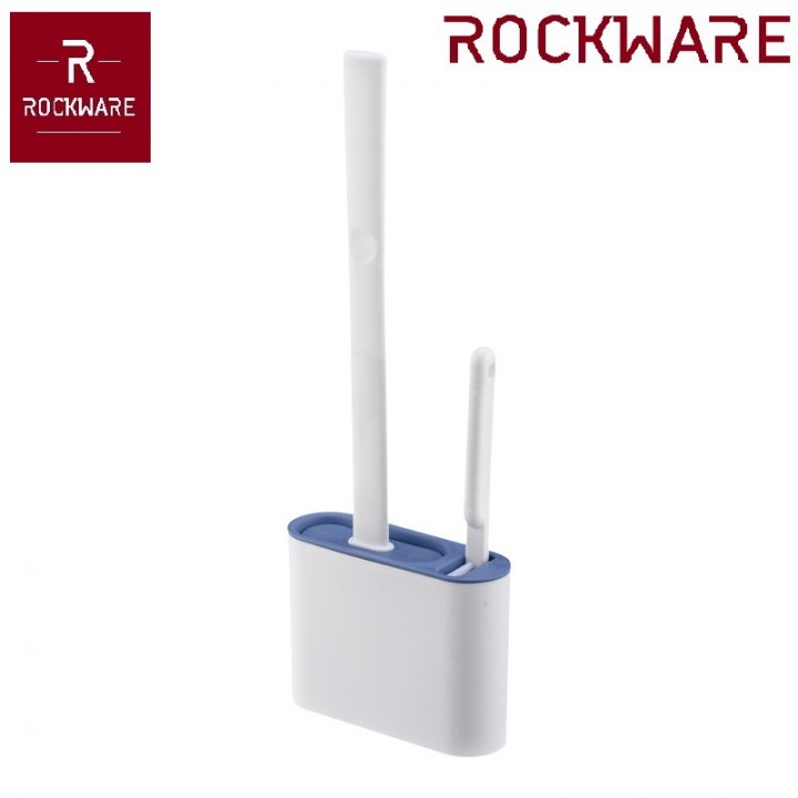 27 ROCKWARE RW-TB01- Wall-Mounted Silicone Toilet Brush - Sikat WC Toilet
