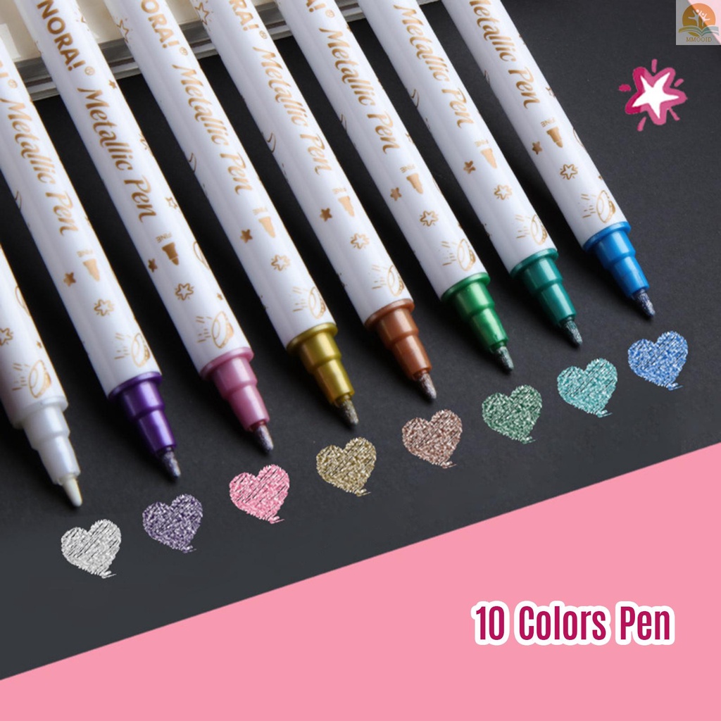 In Stock 10warna Stabilo Set Double Tipped Pulpen Berwarna Felt Tip Spidol Aneka Warna Untuk Guru Dan Siswa Catatan Taking Reading Painting Artis Sketching