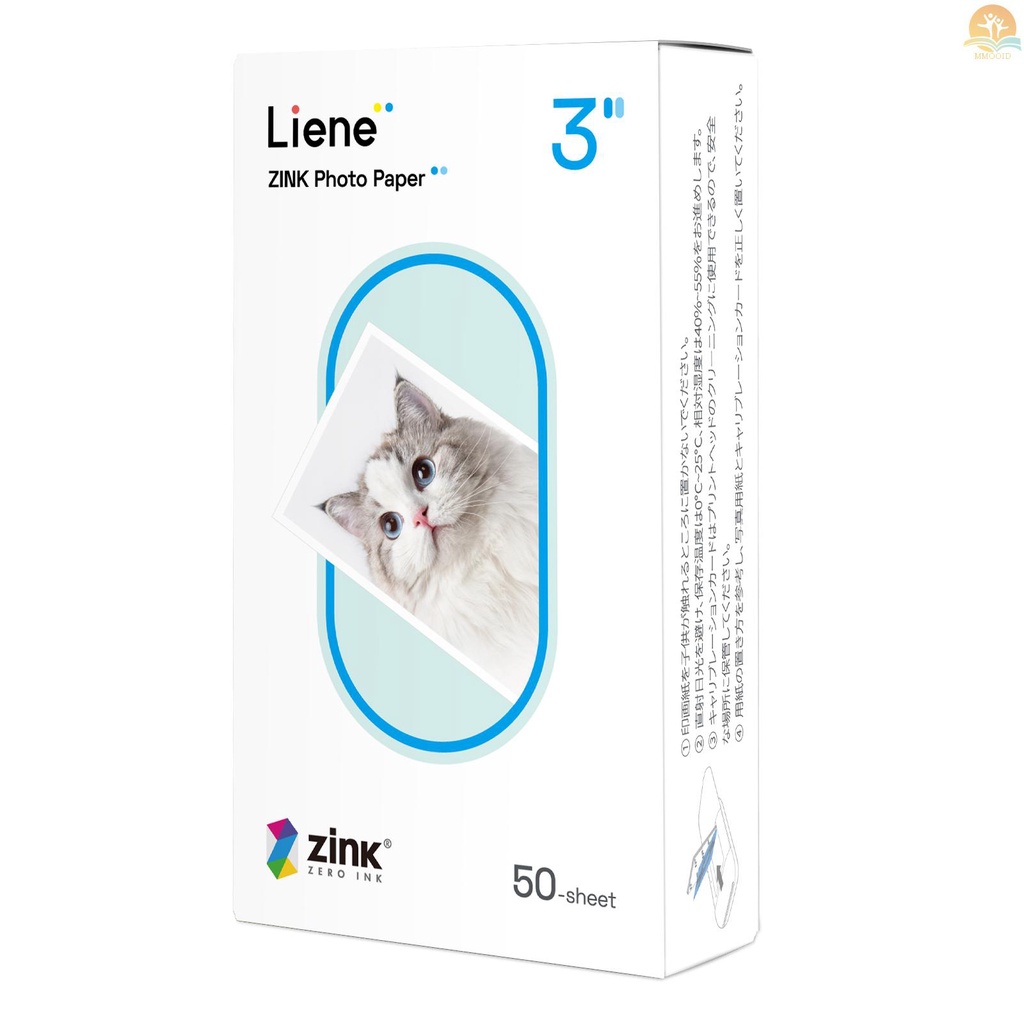 In Stock Kertas Foto Seng Liene 2x3inch Isi 50lembar Kertas Foto Premium Dengan Alas Perekat Diri Tahan Air Anti Noda Tahan Sobek Untuk Refill Printer Foto Kiwi Liene Instant