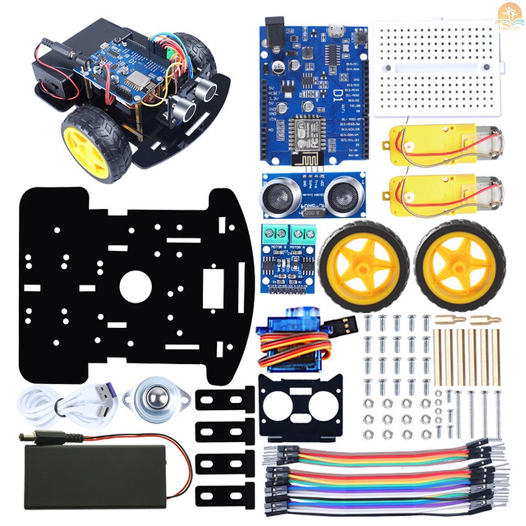 In Stock Robot Cerdas DIY Kit Robot Kit Cerdas Yang Dapat Diprogram Dengan Sistem Arduino Menghindari Hambatan Tongkat Pelacakan Kontrol Arah Kendaraan Nirkabel Untuk Anak Laki-Laki Perempuan Natal Edu