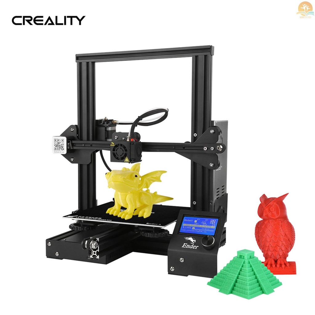 In Stock Creality 3D Ender-3 High-precision DIY 3D Printer Rakitan Sendiri220 * 220 * 250mm Ukuran Pencetakan Dengan Fungsi Pencetakan Resume