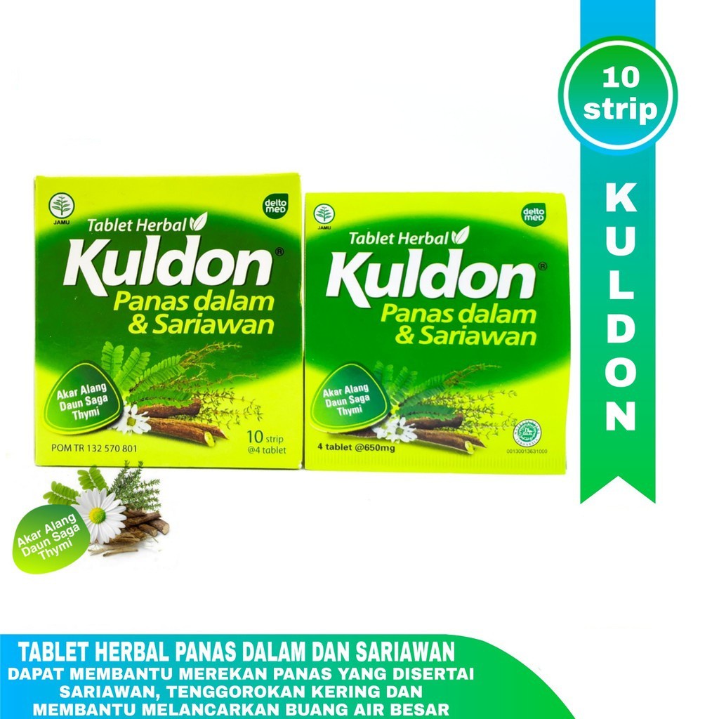 

Kuldon Sariawan 1 Strip isi 4 Tablet / Obat Sariawan