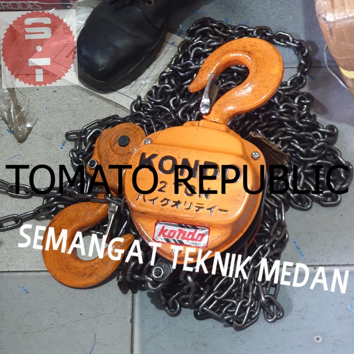 Murah CHAIN BLOCK TAKEL KEREKAN KATROL HOIST 2TON 2 TON 5 METER 5MTR KONDO BHL450