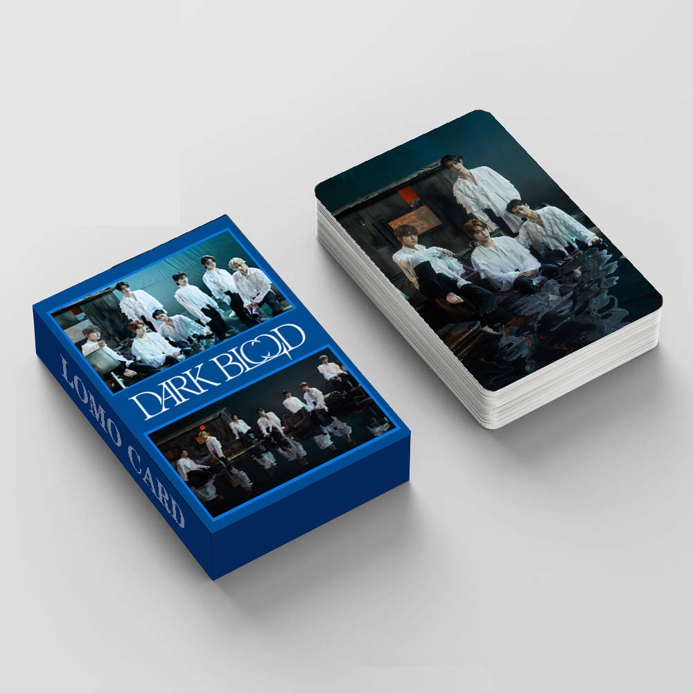 55pcs /box EN-HYPEN Album Baru DARK BLOOD Photocards Lomo Card ENHYPEN Kpop Collection Postcards Ocean Ver.