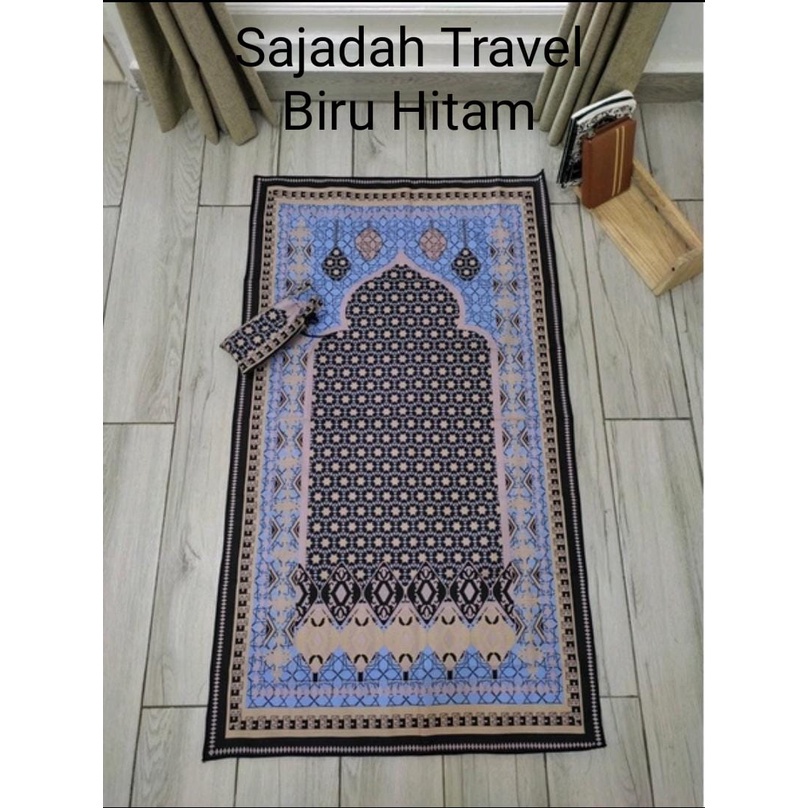 Sajadah Travel Turki / Sajadah Free Pouch cantik / Sajadah Tas serut /Sajadah Perjalanan Sajadah Kantong Souvenir Murah Berkualitas