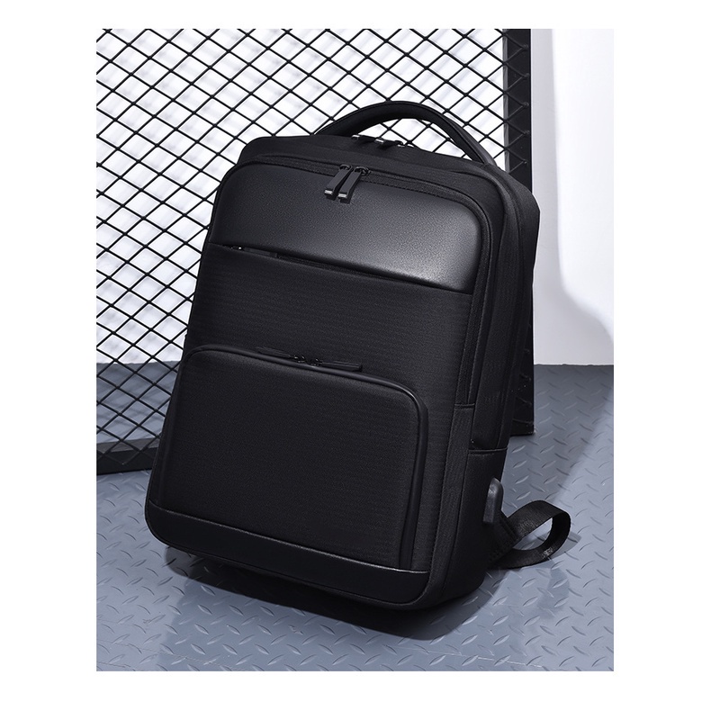 JIUFENG Ransel Laptop Perjalanan,Ransel Laptop Tahan Air Bisnis dengan Port Pengisian Daya USB